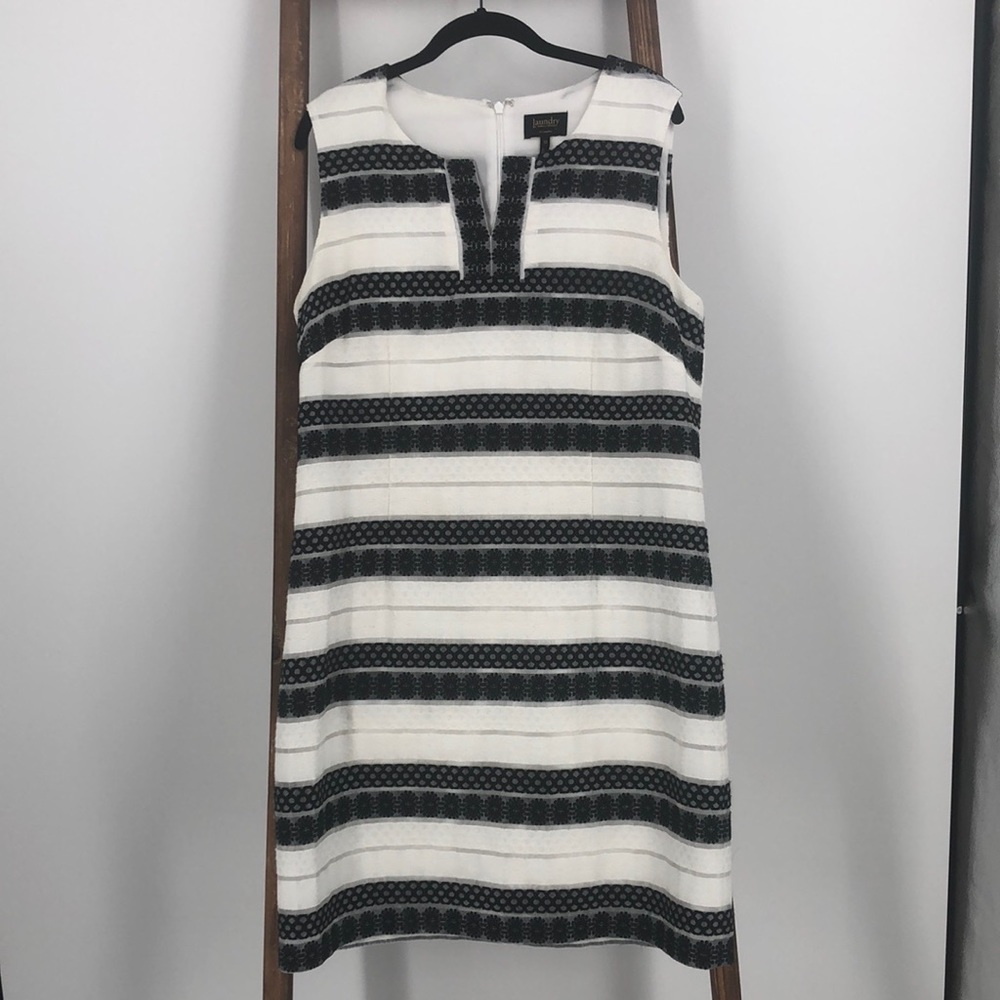 Laundry by Shelli Segal Black & White Dress Sz 12